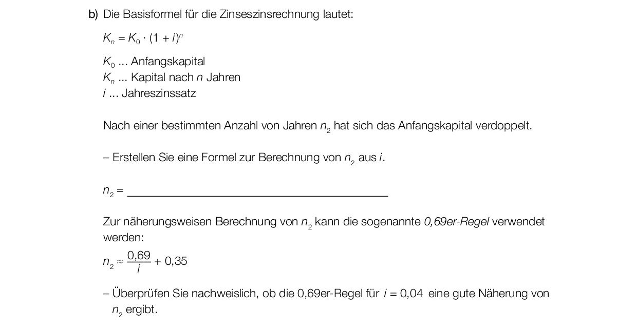 Angabe anklicken, um möglichen Lösungsweg ein- oder auszublenden.